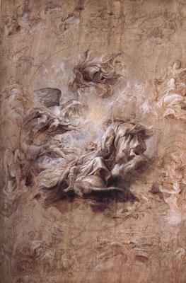 Peter Paul Rubens The Apotheosis of Fames I and Other Studies (mk01) France oil painting art